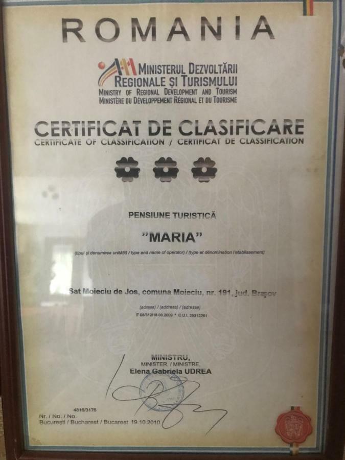 Pensiunea Maria Moieciu de Jos Bagian luar foto